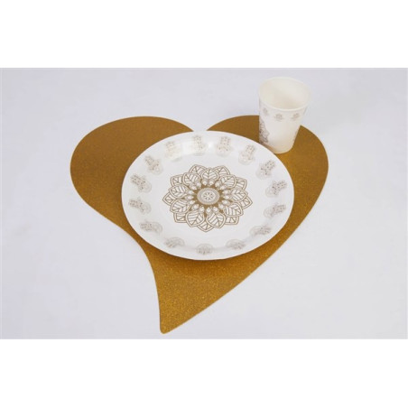 Assiettes orientales les 10 pieces