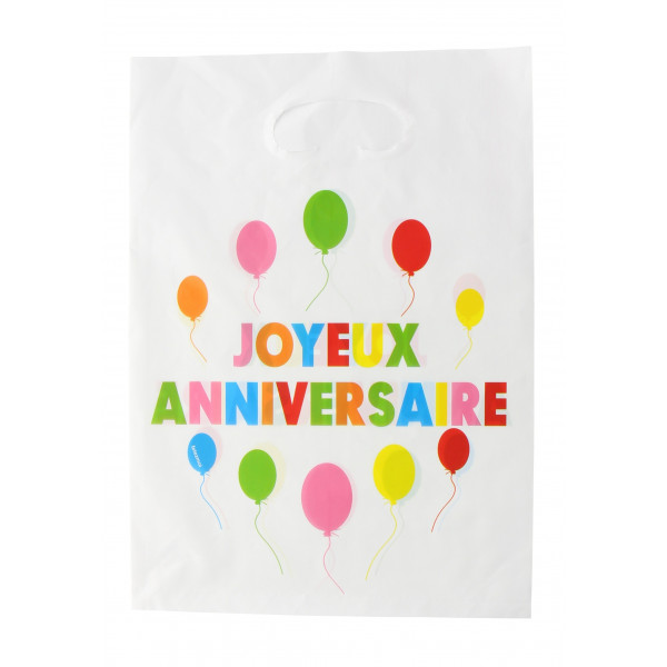 Sac joyeux anniversaire les 6 pieces