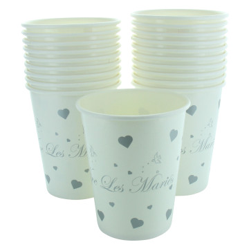 Gobelet VIVE LES MARIES 10 PIECES