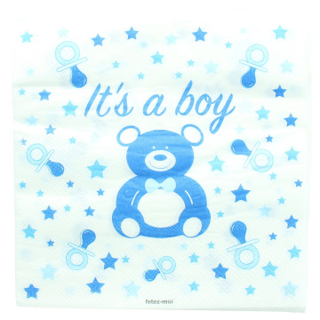20 Serviettes BABY SHOWER