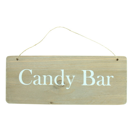 PANCARTE BOIS CANDY BAR