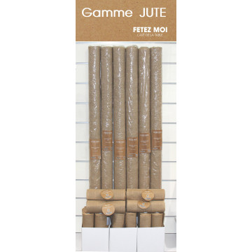 CHEMIN TABLE JUTE (bord cousu)