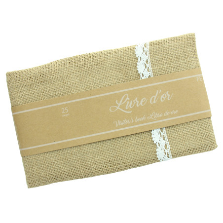 LIVRE D'OR JUTE 25 pages