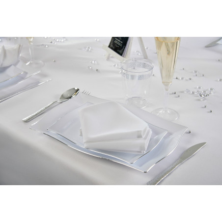 6 Serviettes 100% Polyester carré 50x50cm