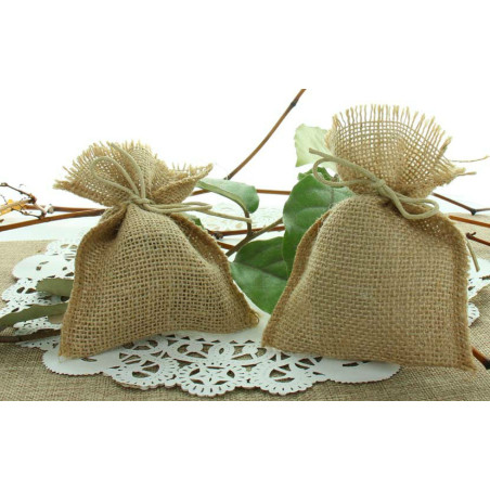 SAC JUTE ET CORDON 5 pcs