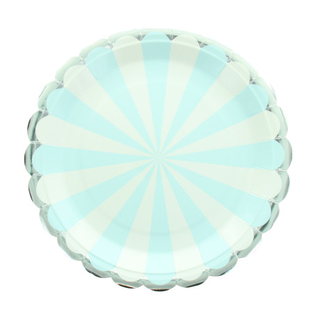 8 Assiettes RAYURE