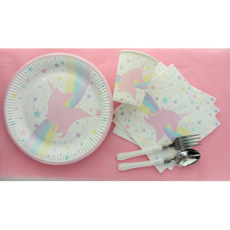 Assiette LICORNE les 8 pièces