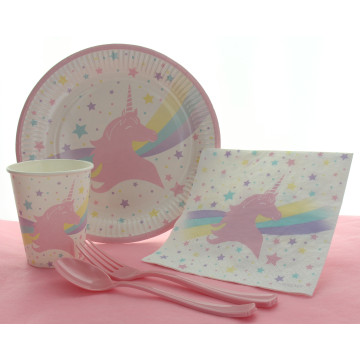 Assiette LICORNE les 8 pièces