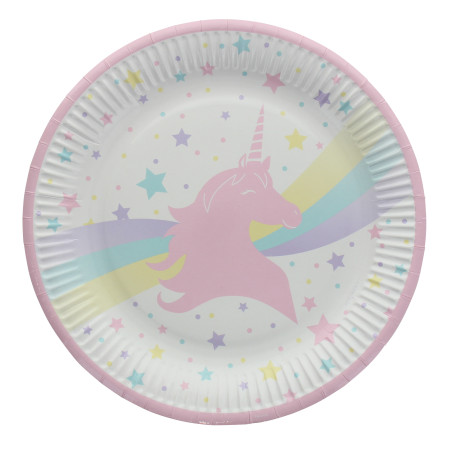 Assiette LICORNE les 8 pièces