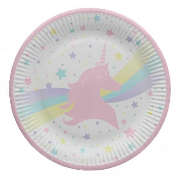 Assiette LICORNE les 8 pièces