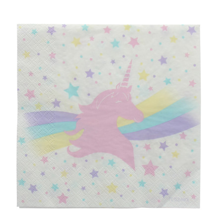 Serviette LICORNE les 20 pièces (3PLIS)