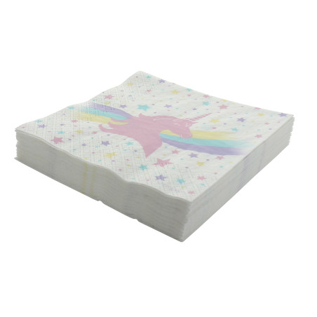 Serviette LICORNE les 20 pièces (3PLIS)