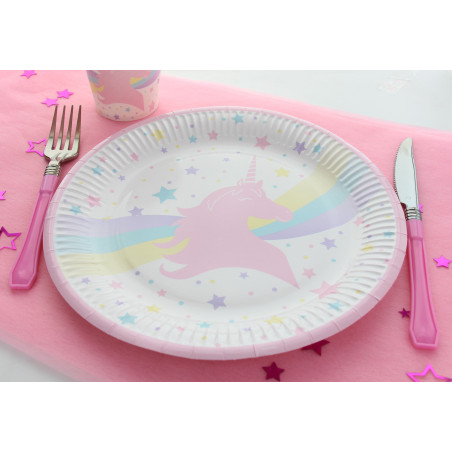 Assiette LICORNE les 8 pièces