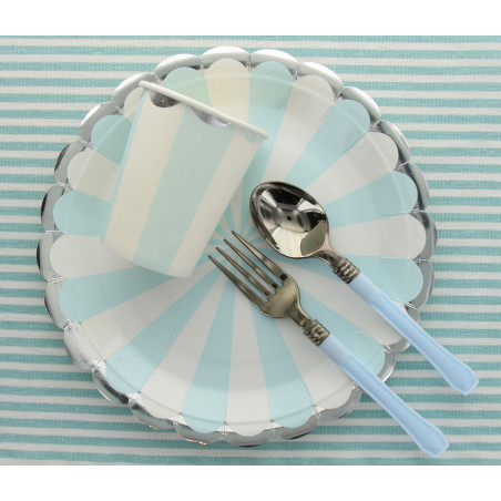 8 Assiettes RAYURE