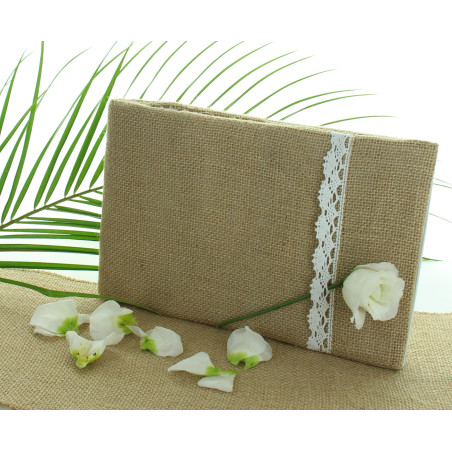 LIVRE D'OR JUTE 25 pages