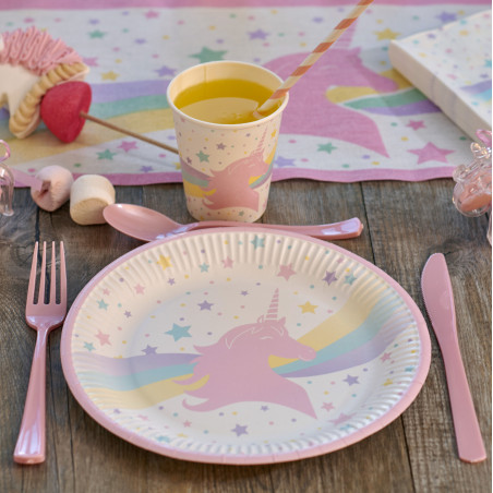 Assiette LICORNE les 8 pièces