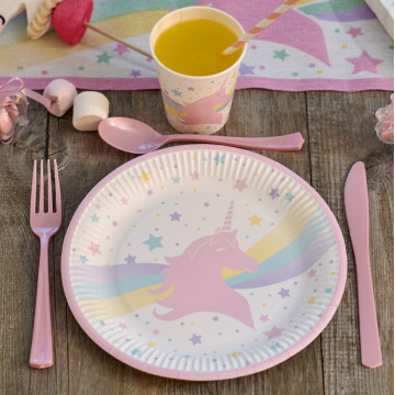 Assiette LICORNE les 8 pièces