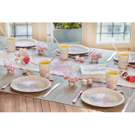 Assiette LICORNE les 8 pièces