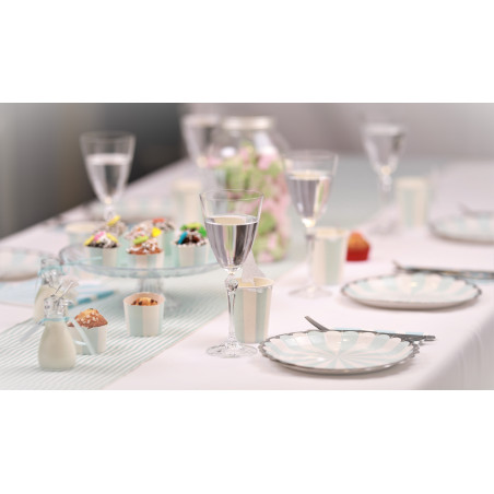8 Assiettes RAYURE