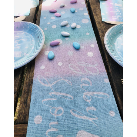 CHEMIN TABLE  BABY SHOWER  3 M