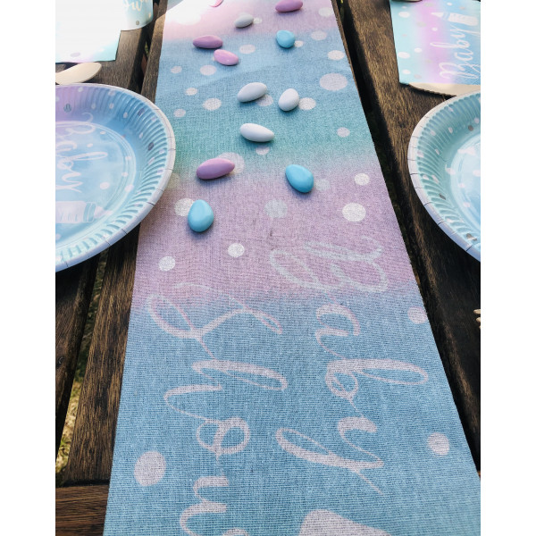 CHEMIN TABLE  BABY SHOWER  3 M