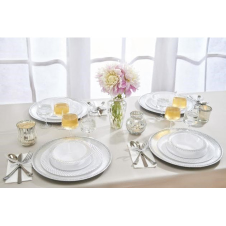 Assiette  Nautilus   ar  10 pieces diam 19cm