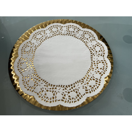 PLATEU ROND  5 PIECES  OR