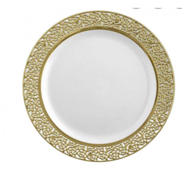 Assiette GMT OR 19cm 10 pièces