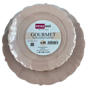 KIT  40  ASSIETTES 