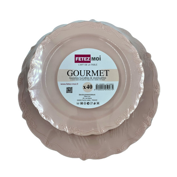 KIT  40  ASSIETTES 