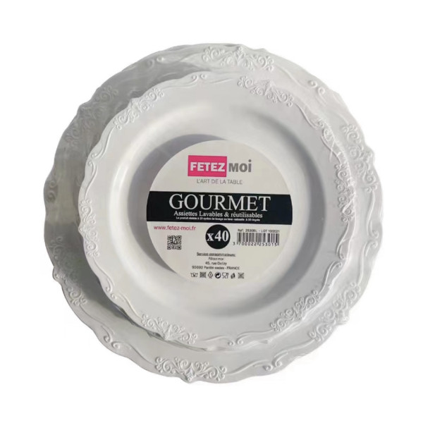KIT  40 ASSIETTES 