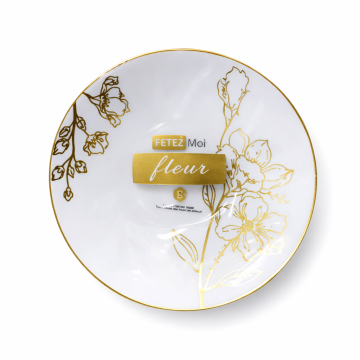 Assiette  fleur 26cm 10   pièces