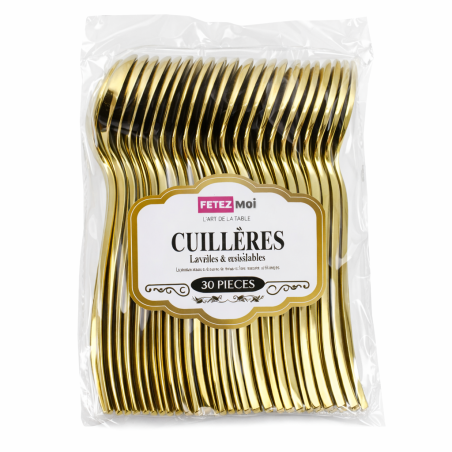 Cuillère or  30 pcs