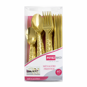 Ménagère PRESTIGE   OR 40 ¨PIECES