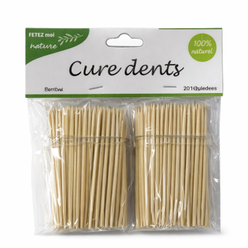 CURE DENTS EN BOIS 2x250 PIÈCES
