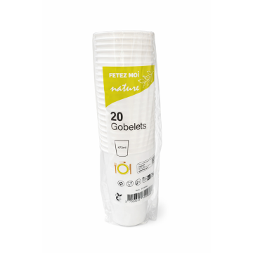 GOBELET CARTON  20  PIECES 473ML