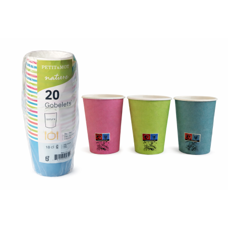 GOBELET CARTON  20  PIECES 473ML