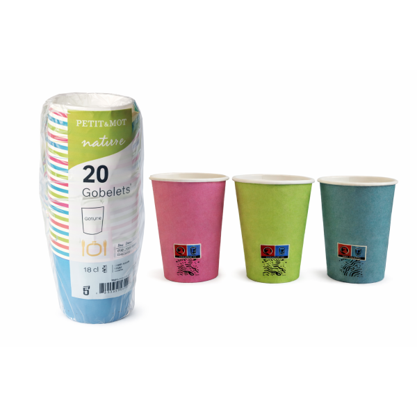 GOBELET CARTON  20  PIECES 473ML