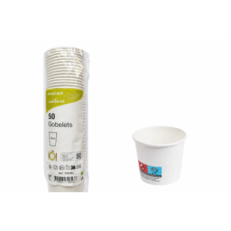 GOBELET 50  PIECES   200 ML