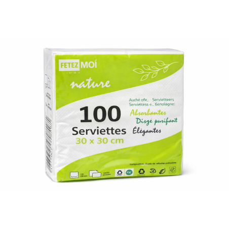Serviette  X100   30x30cm