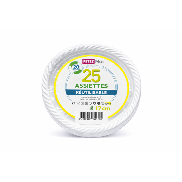 ASSIETTE  25 PCS