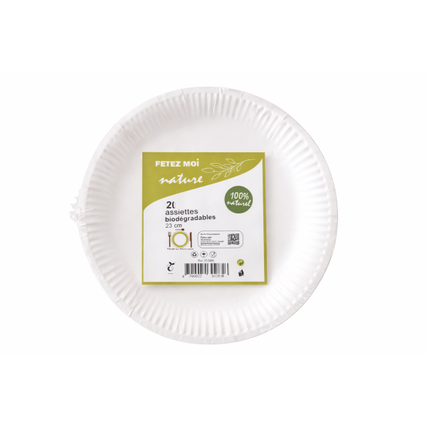 Assiette les 20 pièces - 22CM